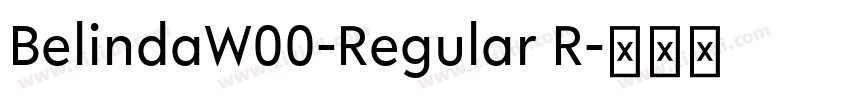 BelindaW00-Regular R字体转换